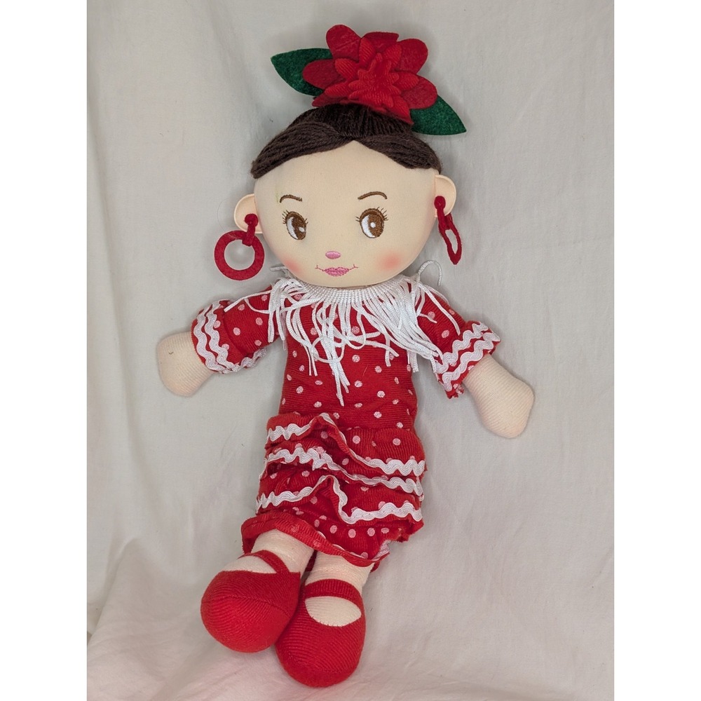 Apex Gifts Morena Gypsy‎ Plush Doll Rag Doll Soft 14"